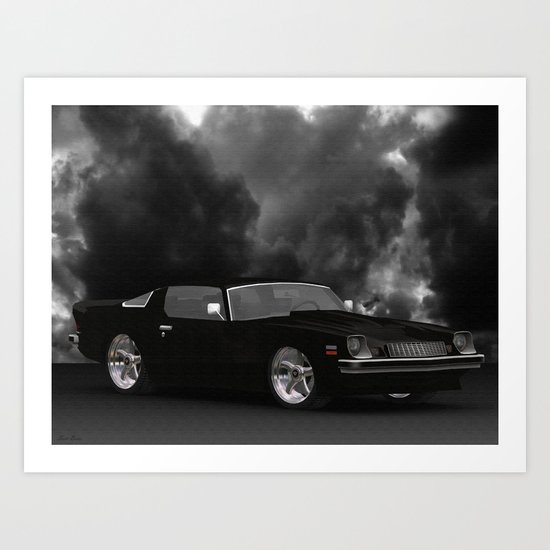 77 #Chevrolet #Camaro canvas. Art Print