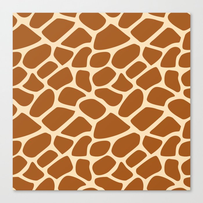 Giraffe Skin Print Canvas Print