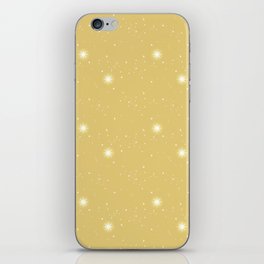 Christmas Pattern Yellow Retro Dots iPhone Skin