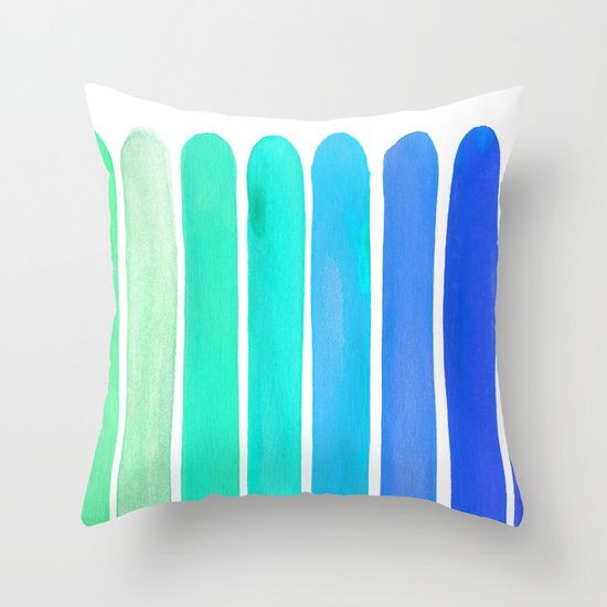 Ocean Blue Throw Pillow