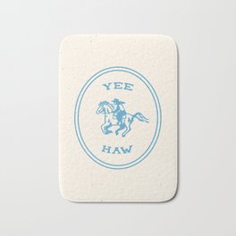 Yee Haw in Blue Bath Mat