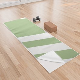 Pistachio squares background Yoga Towel