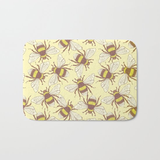 Bees! Bath Mat