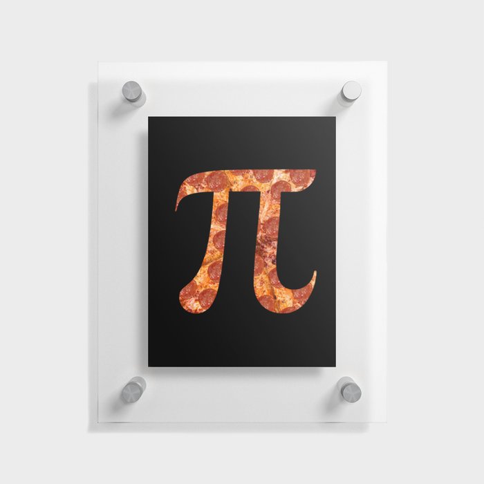 Pepperoni Pizza Pi  Floating Acrylic Print