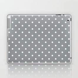 Steely Gray - polka 6 Laptop Skin