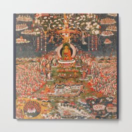 Amitabha Buddha of Eternal Life Metal Print | Nepal, Wisdom, Bodhisattva, Graphicdesign, Goddess, Dharma, Eternallife, Mandala, Yantra, Amitabha 