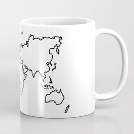 World Map Outline Mug