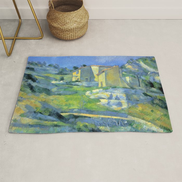 Paul Cezanne "Houses in Provence The Riaux Valley near L'Estaque" Rug