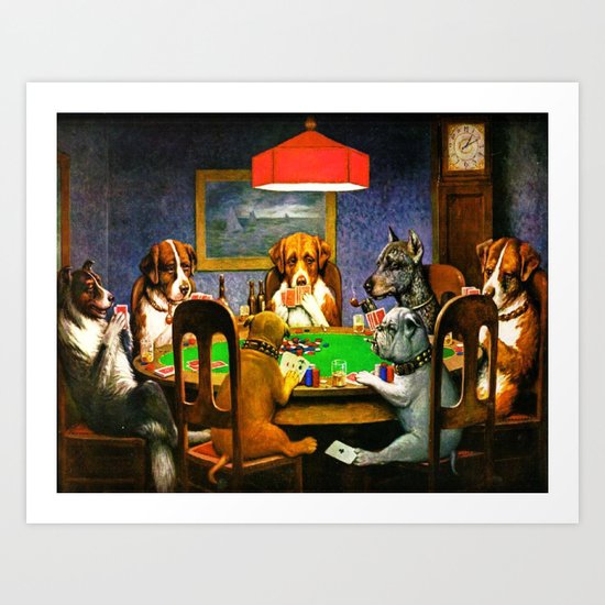 cassius coolidge dogs playing poker