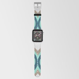 Optical Waves – Teal & Turquoise Apple Watch Band