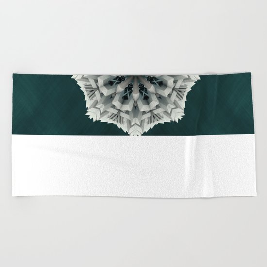 Winter Flakes Beach Towel