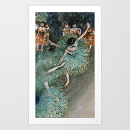Edgar Degas - Dancer In Green Art Print