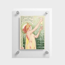 Absinthe Robette Vintage Advertising Woman Girl Floating Acrylic Print