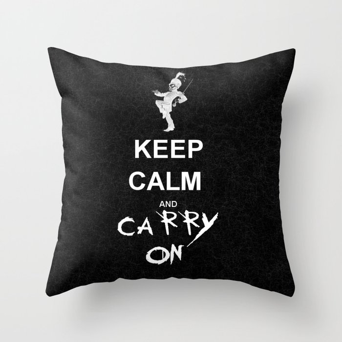 Keep Calm and Carry On: My Chemical Romance Throw Pillow