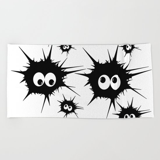 Cute Monsters family Beach Towel