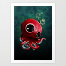 Mr Octopus Art Print