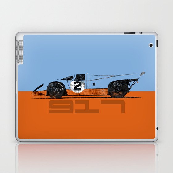 Vintage Le Mans race car livery design - 917 Laptop & iPad Skin
