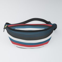 Red and Blue Patchwork 2 Fanny Pack