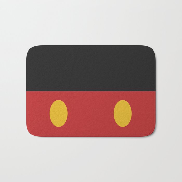 Minimal Mickey Mouse Bath Mat By Raminik Society6