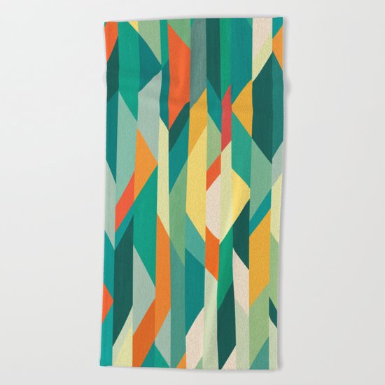 Broken Ocean Beach Towel