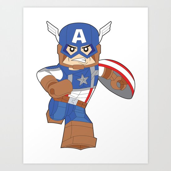 Lego Captain Art Print