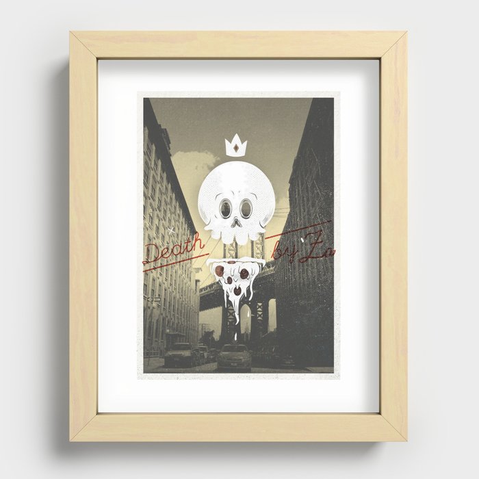 Death by 'Za Recessed Framed Print