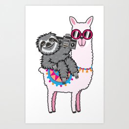 Llama Art Prints Society6