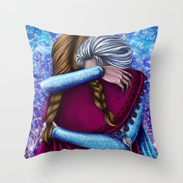 Anna and Elsa ~Frozen Throw Pillow by kimcastello | Society6