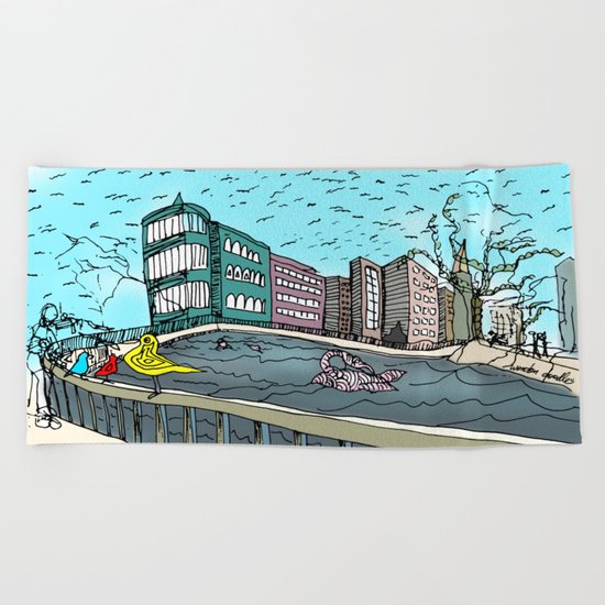 Love in the Afternoon Beach Towel