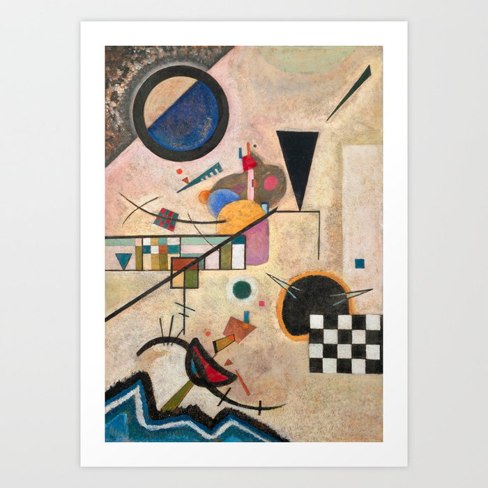 Regelmæssigt inden for Validering Opposing Accords, 1924 by Wassily Kandinsky Art Print by High-Resolution  Images | Society6