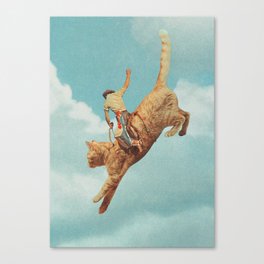 Meehaw - Rodeo Cat / Bronc Canvas Print