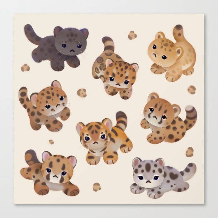 The year of big cat cubs Canvas Print