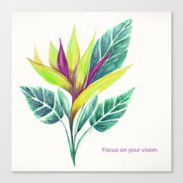 Focus on you vision Canvas Print