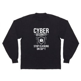 Cyber Security Analyst Engineer Computer Training Long Sleeve T-shirt