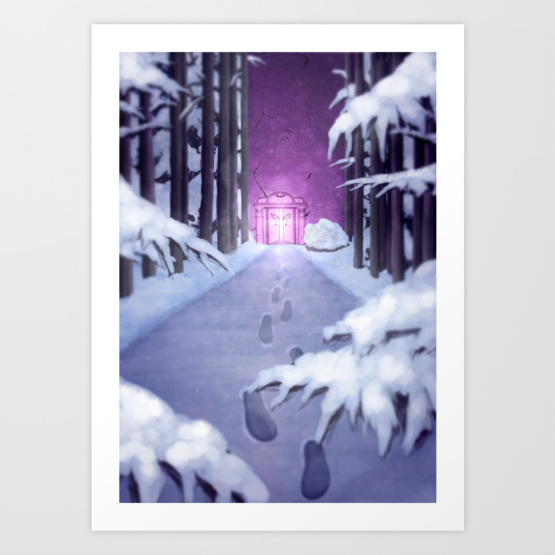 Snowdin Forest Art Print By Spidrcidr Society6