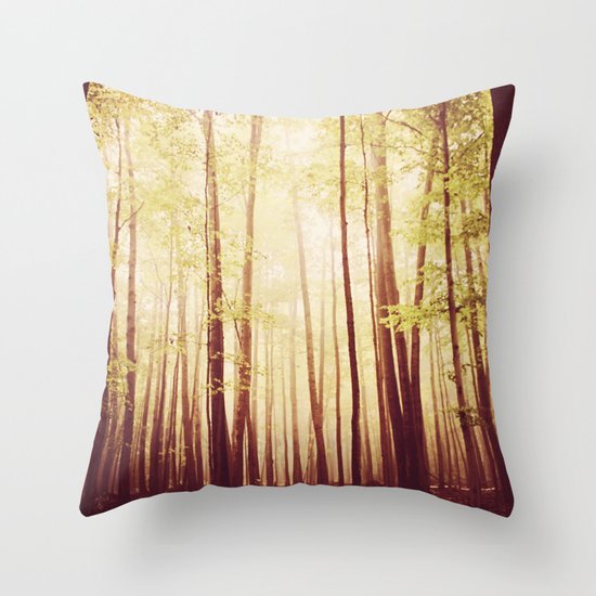 autumn forest Throw Pillow