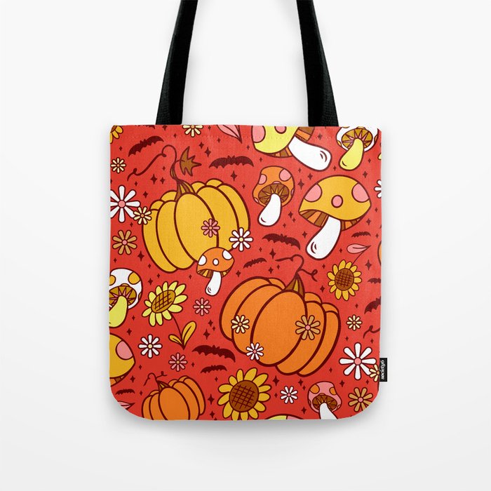Psychedelic Fall Tote Bag