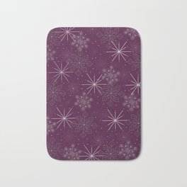 Let it Snow berry Bath Mat | Snowflakes, Travelmug, Mask, Mulberry, Tables, Ipadskin, Clock, Pillows, Wrappingpaper, Walkercolors 