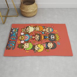 One Piece Art Print Rug | Painting, Japan, One Piece, Monkey D, Monkey, Pirates, Anime, Ace, Nami, Zoro 