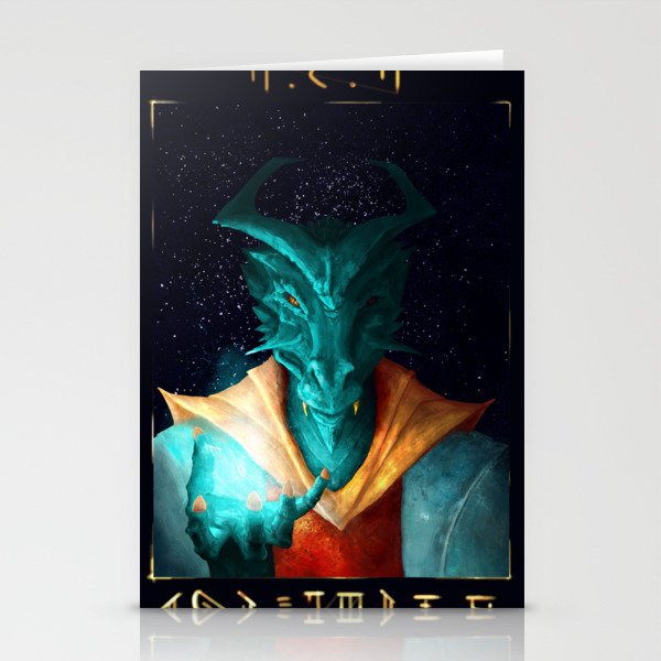Dragonborn Sorcerer - Stationery Cards