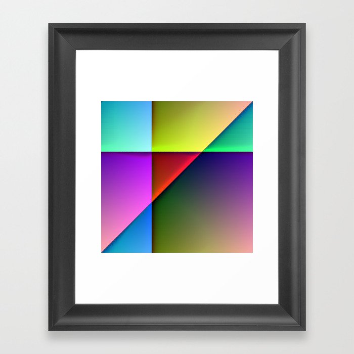 Abstract Number-9 Framed Art Print