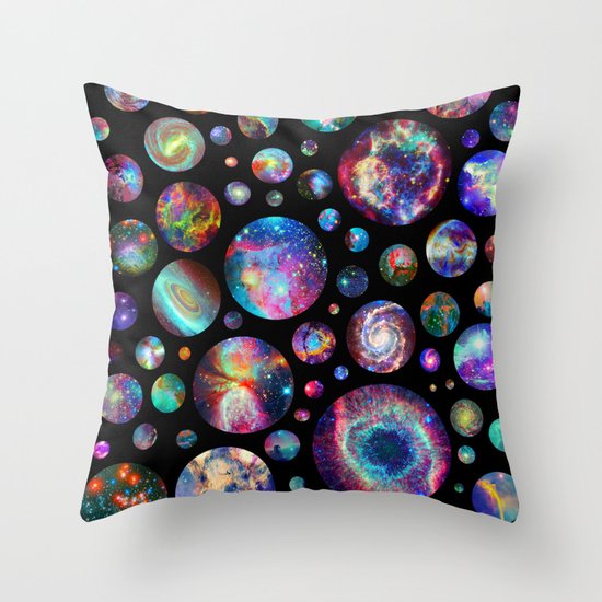 Bubbleverse Throw Pillow