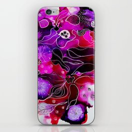 Purple plus iPhone Skin