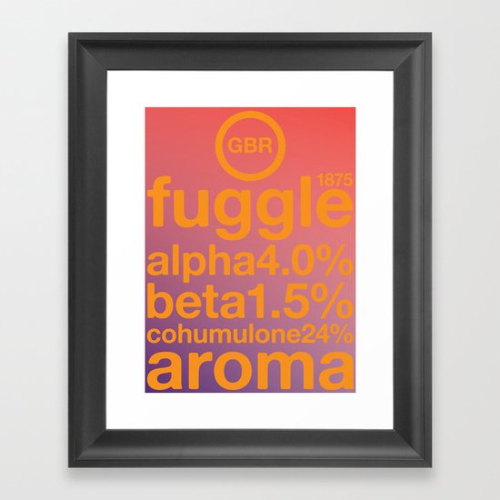 fuggle single hop Framed Art Print