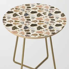 Ball Python Morph Snake Pattern on Sand Side Table