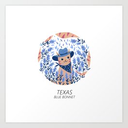 American Cats - Texas Art Print