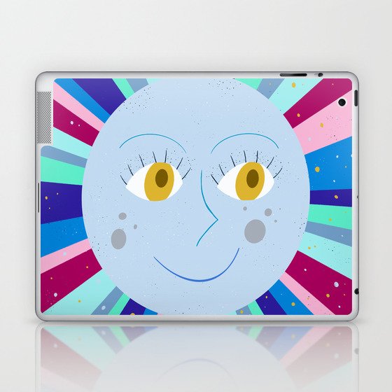 Rainbow Moonbeams - Cool Colors Laptop & iPad Skin