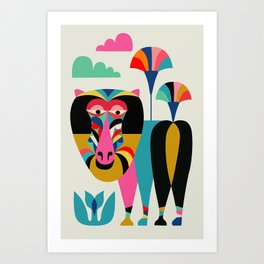 Baboon Art Print