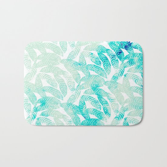 Painted Leaf Evolution #society6 #decor #buyart Bath Mat