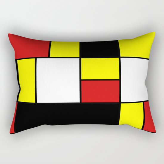 Abstract #378 Mondriaan Rectangular Pillow